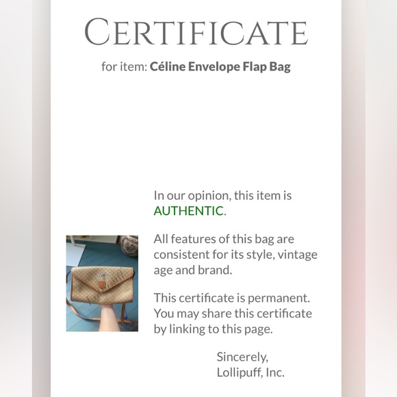 ❌SOLD❌ Celine ✨HP✨ Vintage Macadam Envelope Flap Bag - Picture 17 of 17